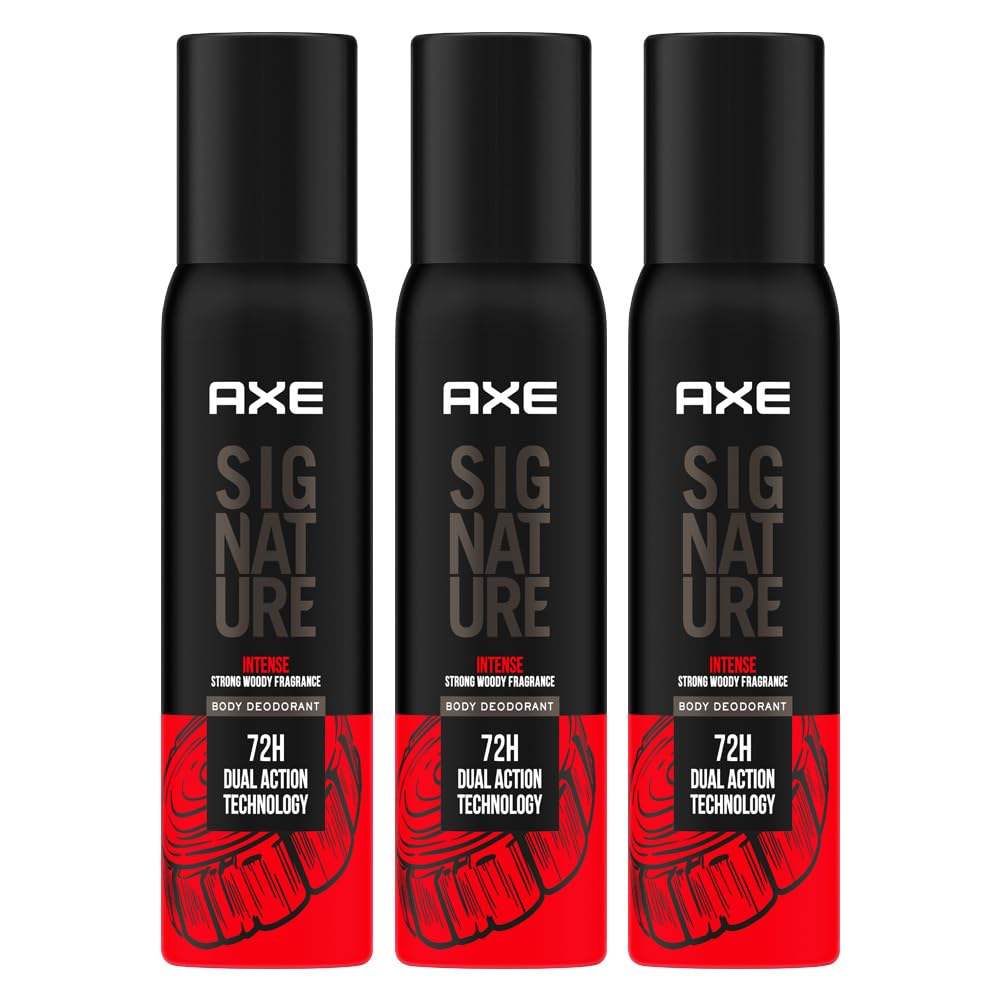 Axe Signature Intense Long LastingDeodorant No Gas Body Perfume For Men 200ml, Pack of 3-image-13