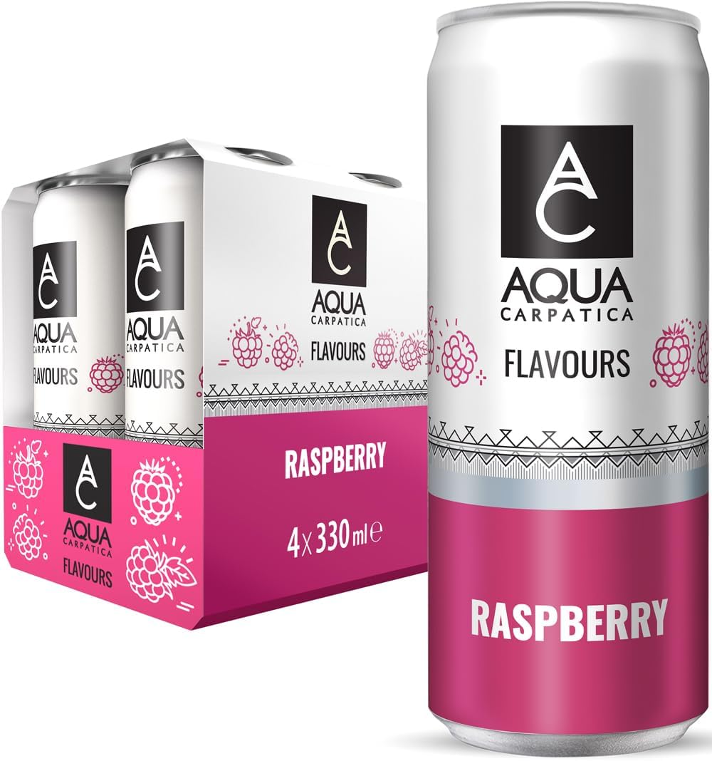 AQUA Carpatica Sparkling Flavours Raspberry 4 x 330ml