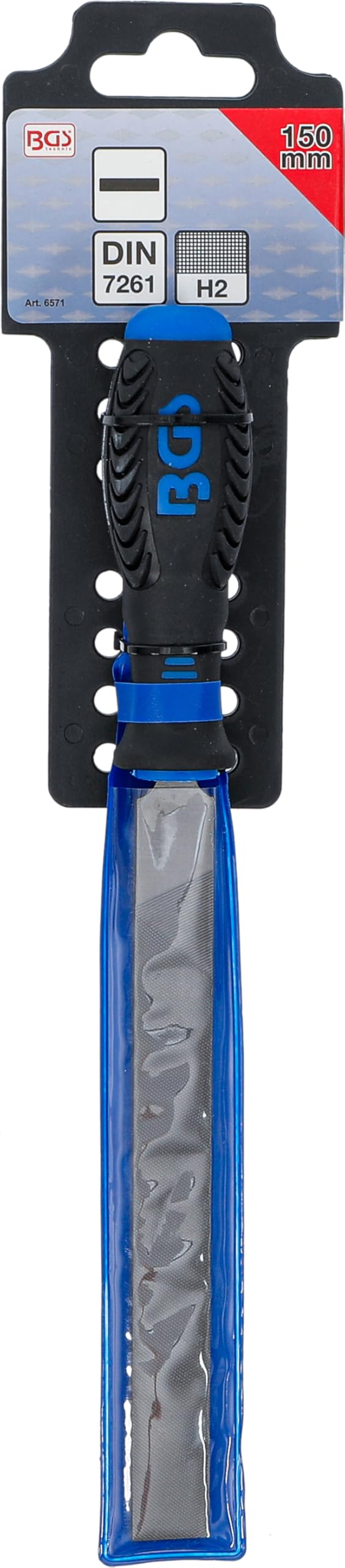 BGS 6571 | Lima da officina | testa piatta | taglio 2 | 150 mm