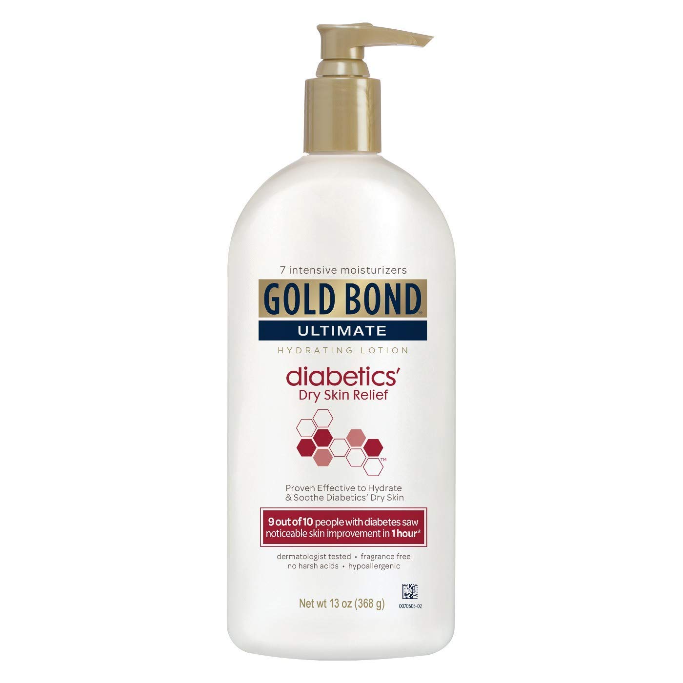 Gold Bond Ultimate Diabetics' Dry Skin Relief Hydrating Lotion - 13 oz, Pack of 4