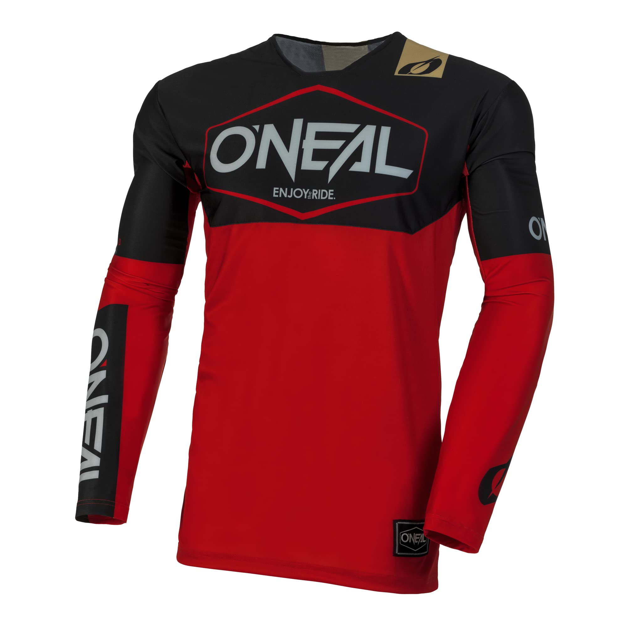 O'NEAL | Maglia da Motocross a Manica Lunga | MX | Materiale Leggero, Taglio ergonomico Sottile per Una vestibilità Perfetta | Maglia Mayhem Hexx V.24 | Adulto | Blu Arancione | Taglia XXL