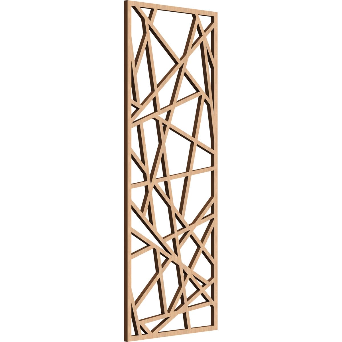 Conway Decorative Pierced Fretwork Wood Wall Panels, 13 3/8"W x 34 3/8"H x 3/8"T, Hickory