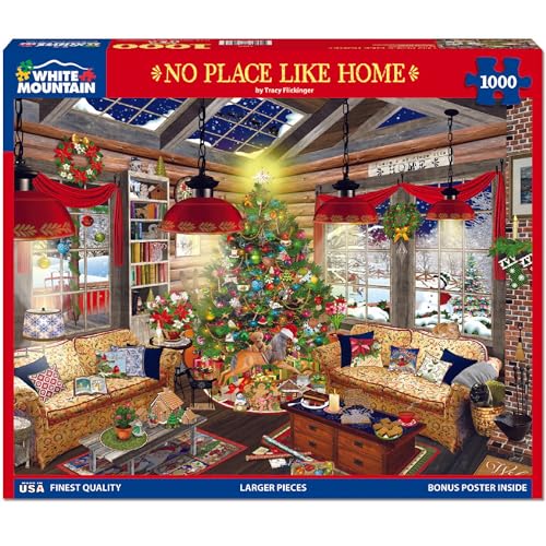 White Mountain Rompecabezas de 1000 Piezas No Place Like Home, Piezas Grandes, Regalo para Adultos y Adolescentes, 24"x30" miniatura 2