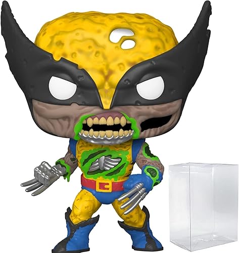 Funko Marvel Zombies - Zombie Wolverine Pop! Figura de vinilo (incluye funda protectora compatible con caja Pop Box)
