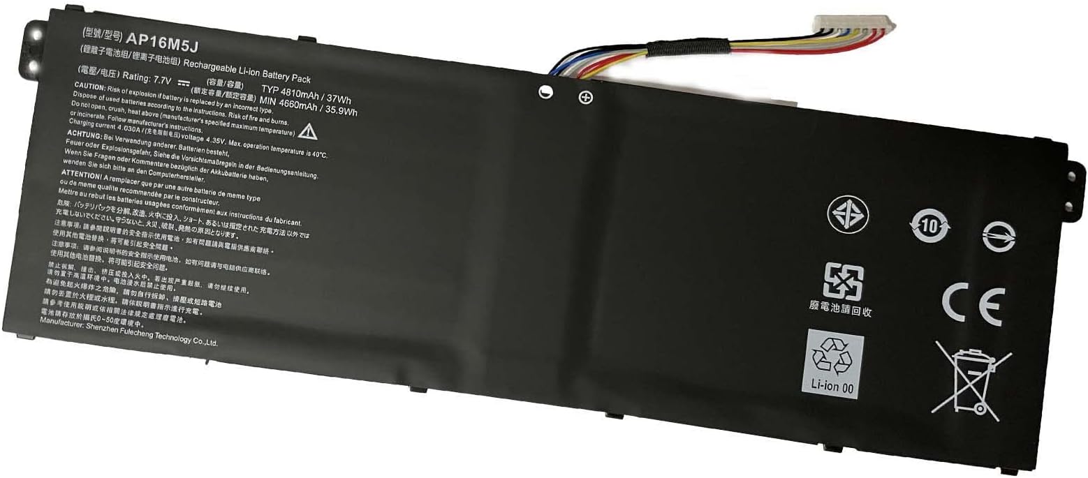 Replacement Battery for Aspire A315-51-51SL A315-51-380T A315-51-31GK A315-51-31RD AP16M5J KT00205005 ES1-523-24CW A515-51-53TH A315-51