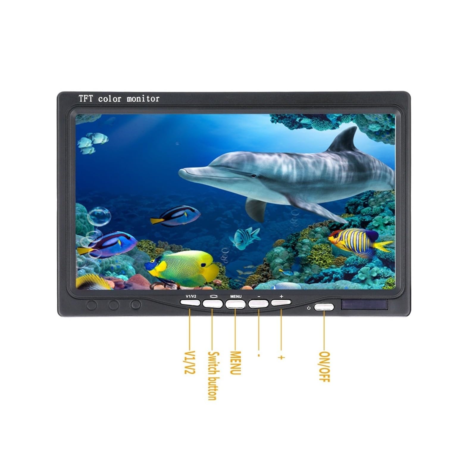 Sondeur de Poissons, Caméra de pêche sous-Marine, détecteur Poissons d'hiver, 7 Pouces, 1000TVL, IP68, étanche for Glace/mer/rivière