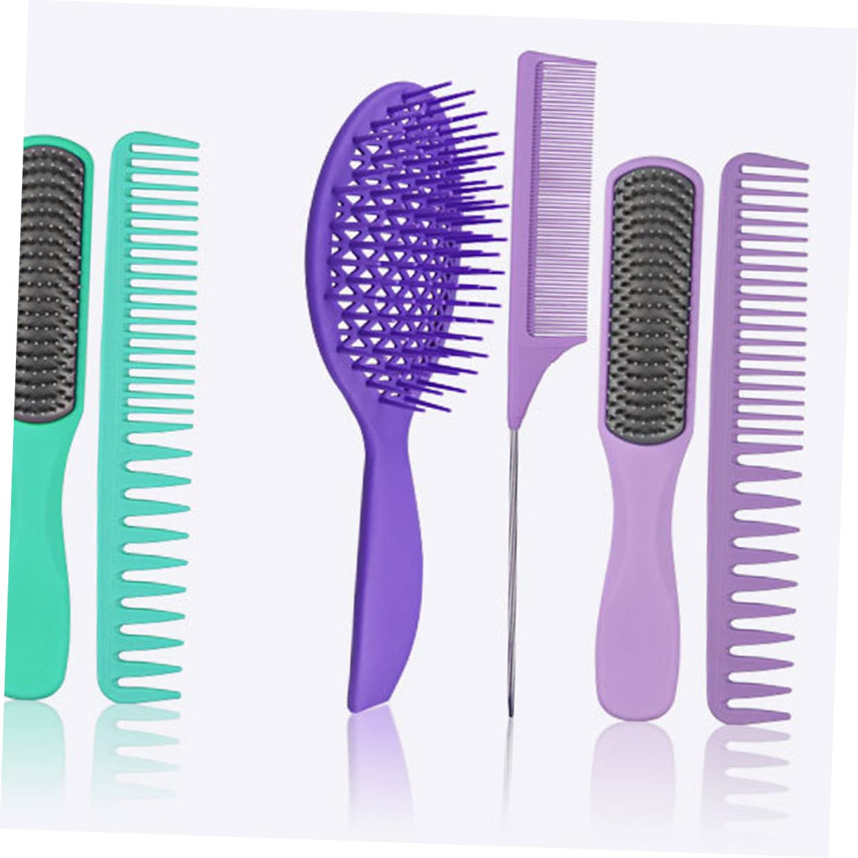 DOITOOL 8stücke Teiliges Haarschneide Friseurkämmen Für Salon Und Heimanwendungen Geeignet Für Haartypen Verleiht Komfort Beim Frisieren Und Entwirren