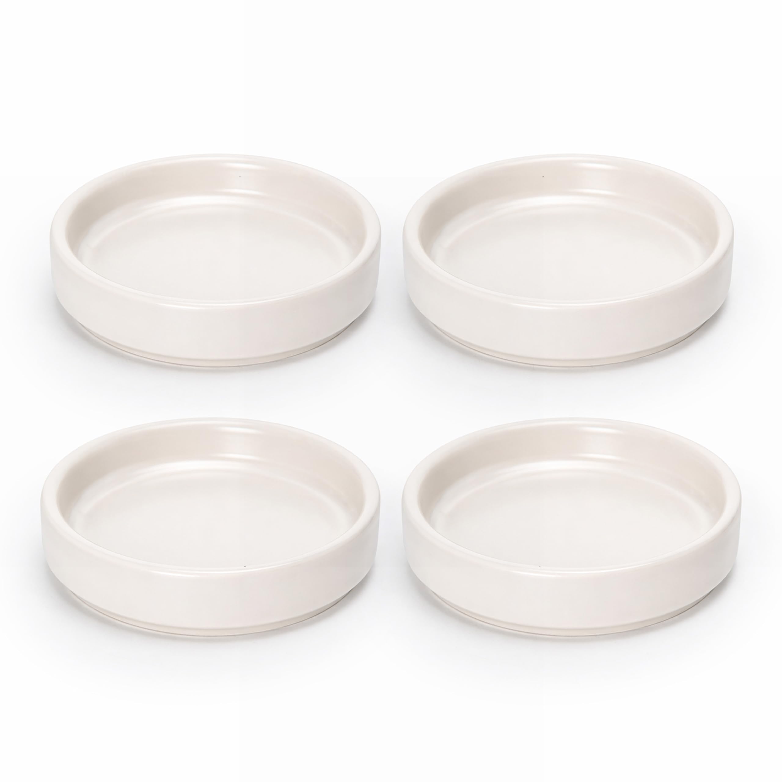 Black Ceramic Plant Saucer - Drainage Tray -10