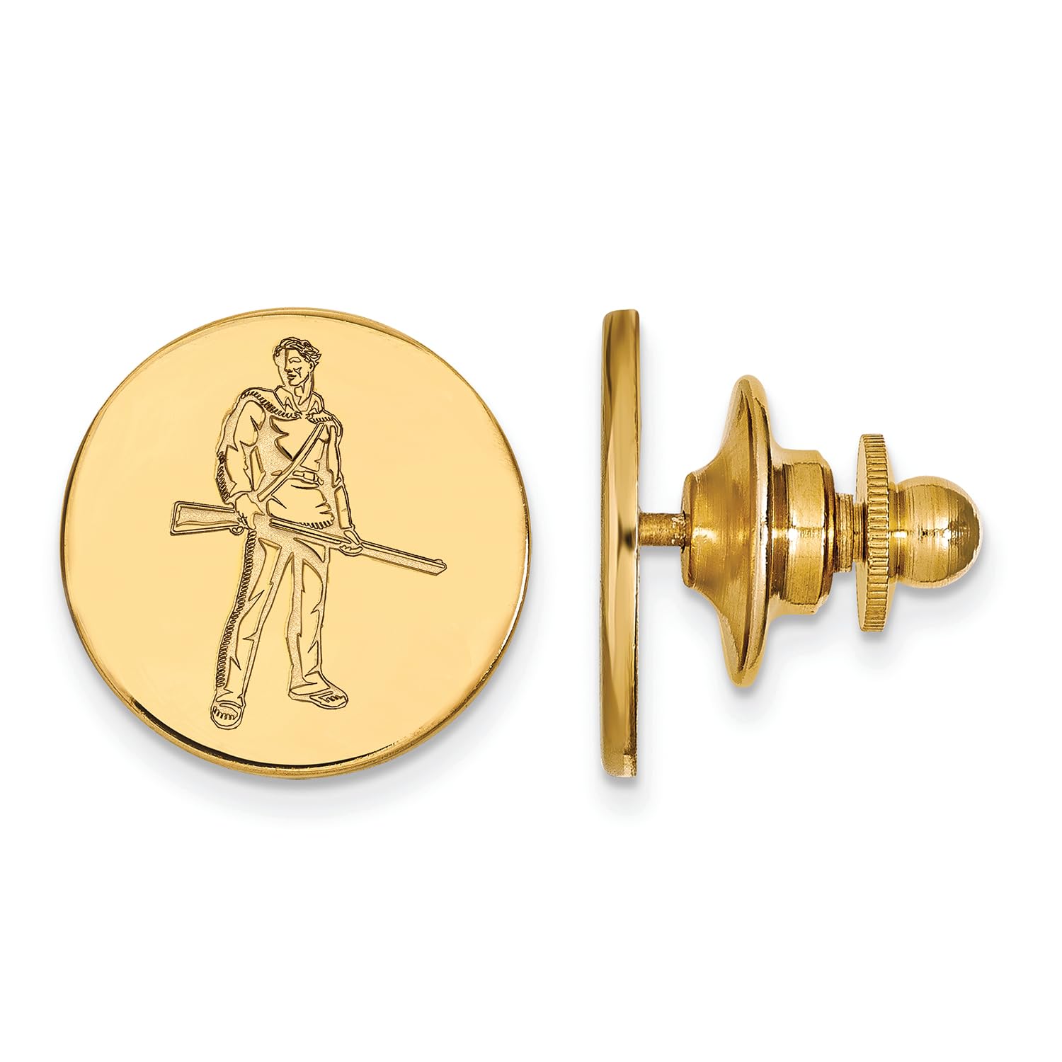 LogoArt West Virginia University Mountaineers Lapel Pin (Gold Plated)