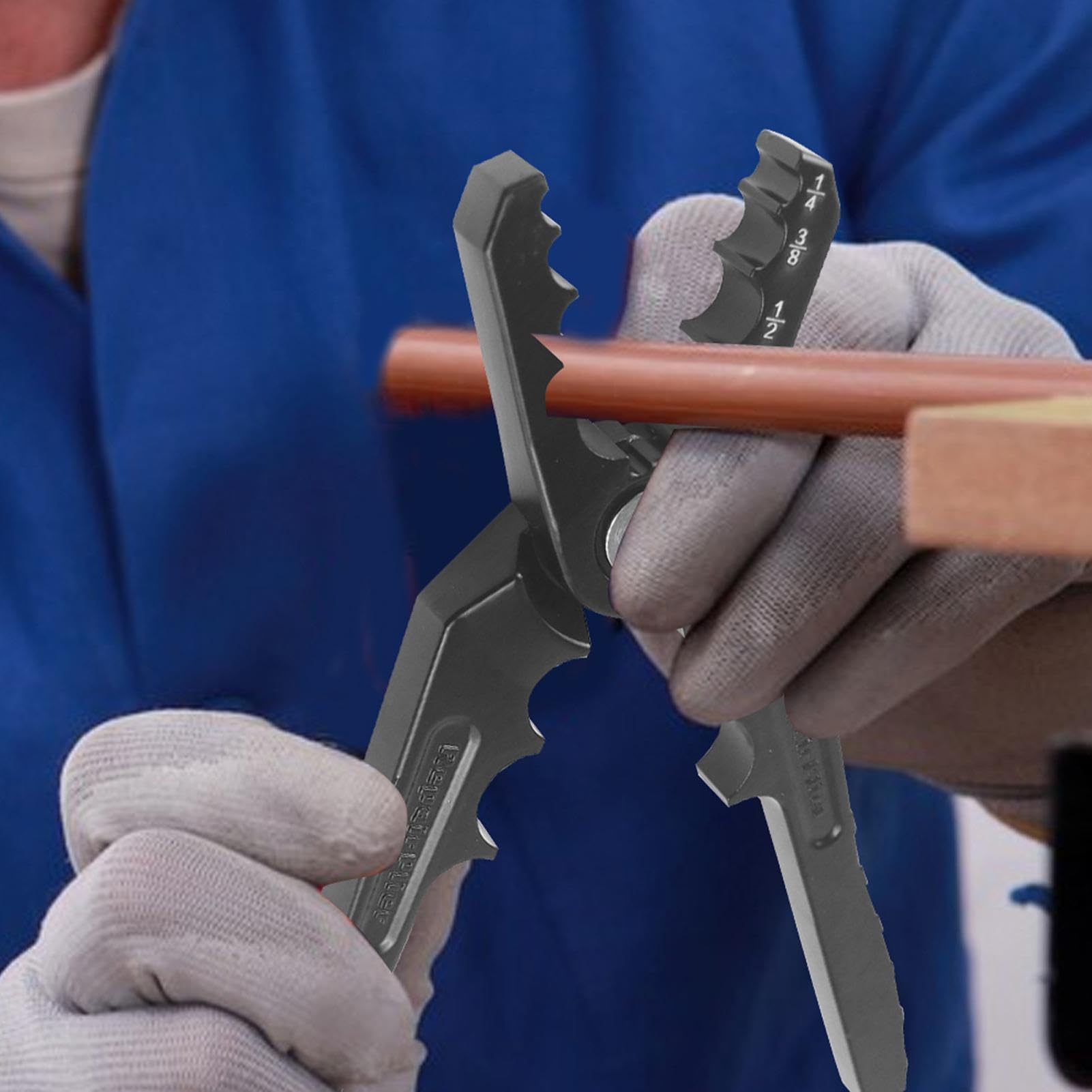 Tubo di rame manuale Rounder 6 fori, pinze per riparatore a tubo 3 pezzi