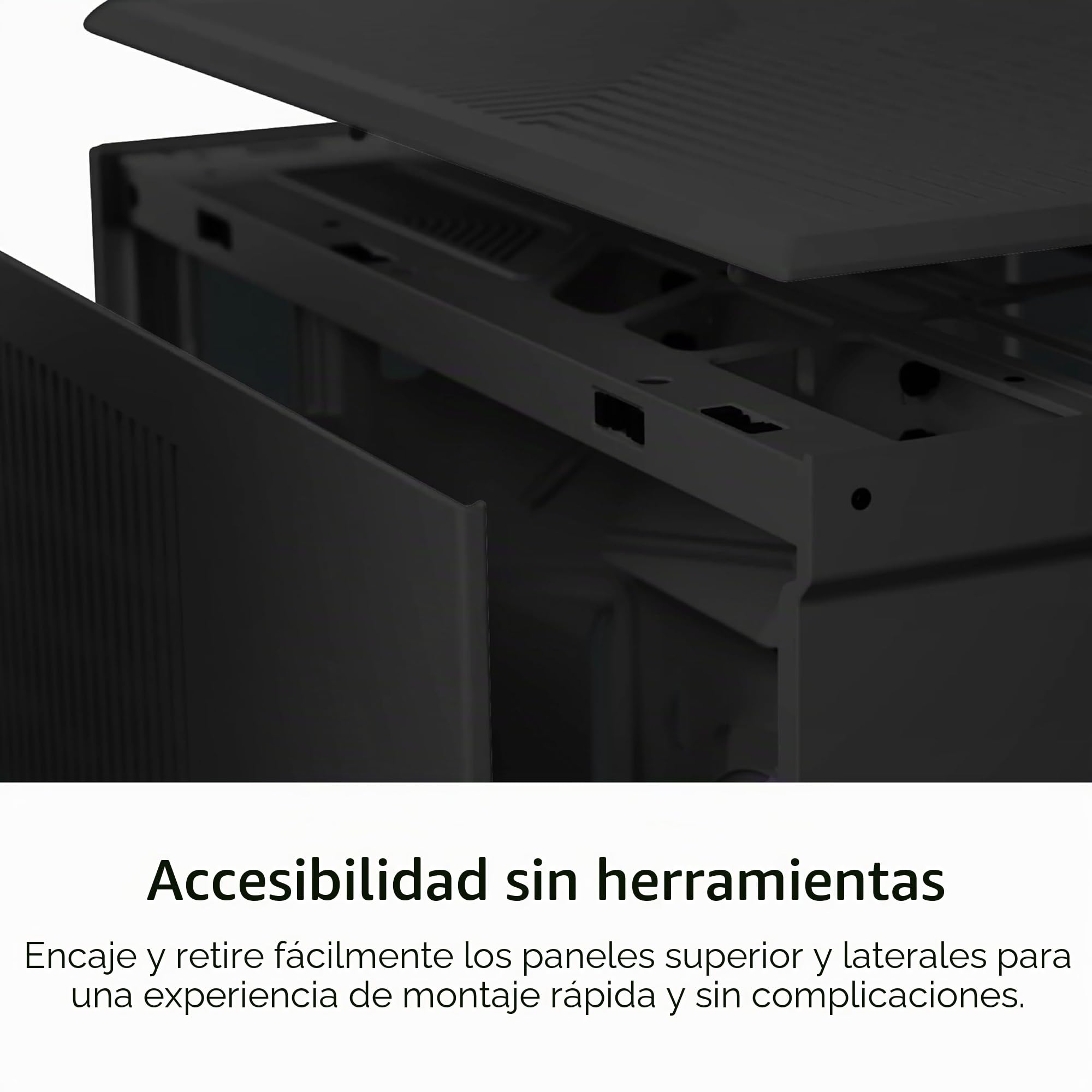 Hyte Y70 Touch Infinite Dual Chamber ATX Mid Tower - Funda estética Moderna con Pantalla táctil LCD de 2.5K integrada, Color Negro
