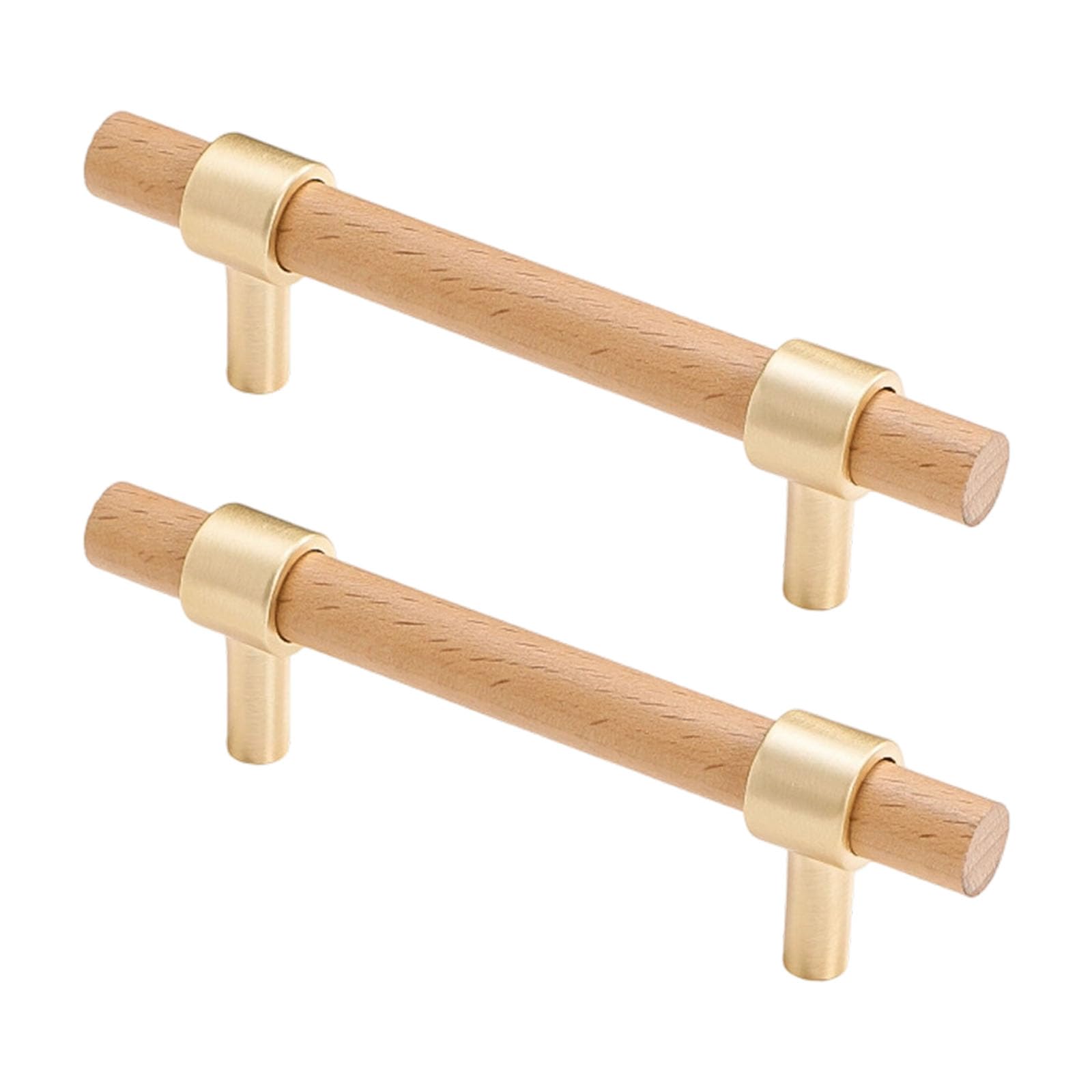 QWYFGM Kitchen Cupboard Handle,'s Door Handles,Wardrobe Handles, for Cupboards & Draws, Accessories,Door Knobs,1pair Wooden Cabinet Knob Drawer, Simple Dresser Pulls for