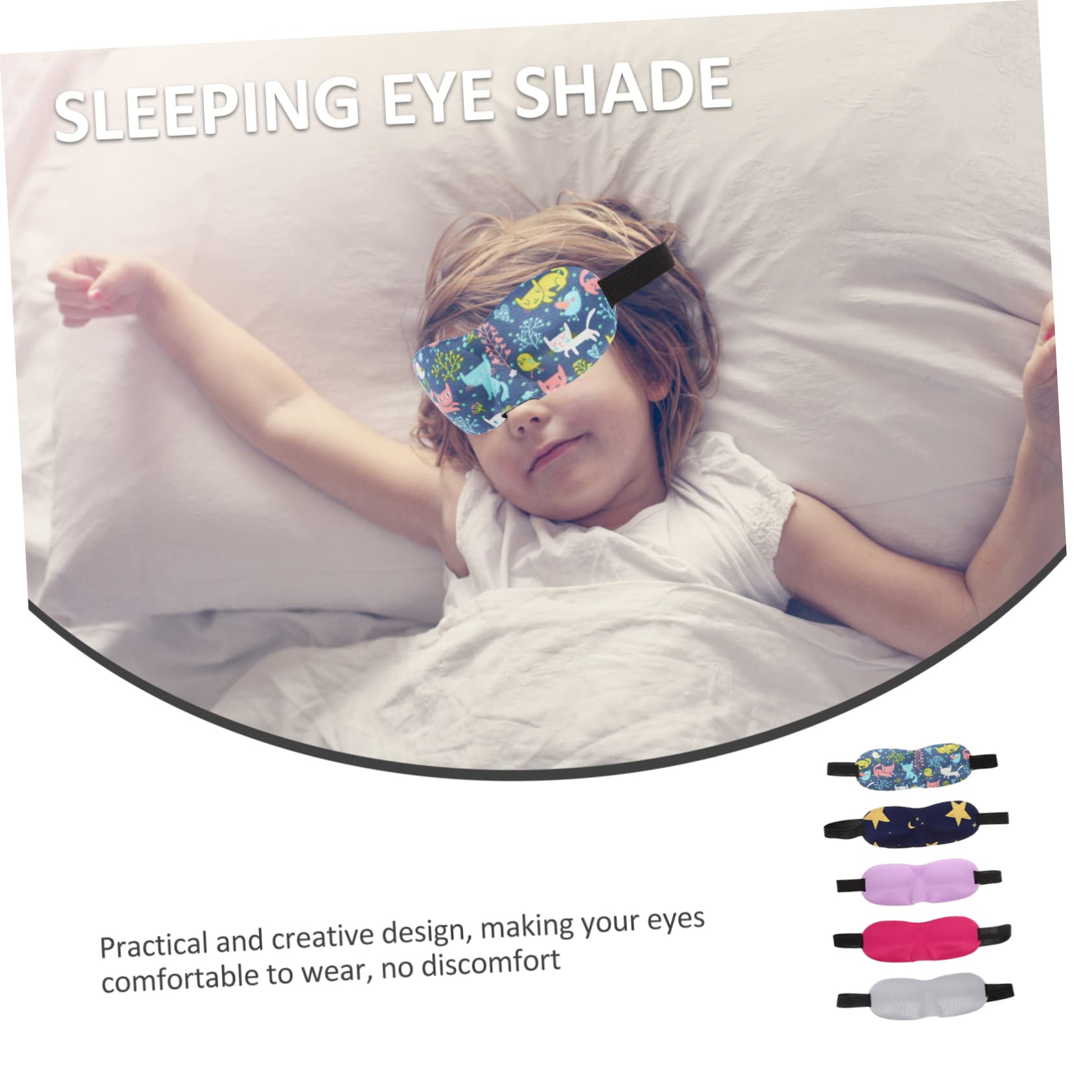 LALAFINA 25pièces Masques De Sommeil Garçon Fille Occultant Pour Siestes Maison Voyage Chat