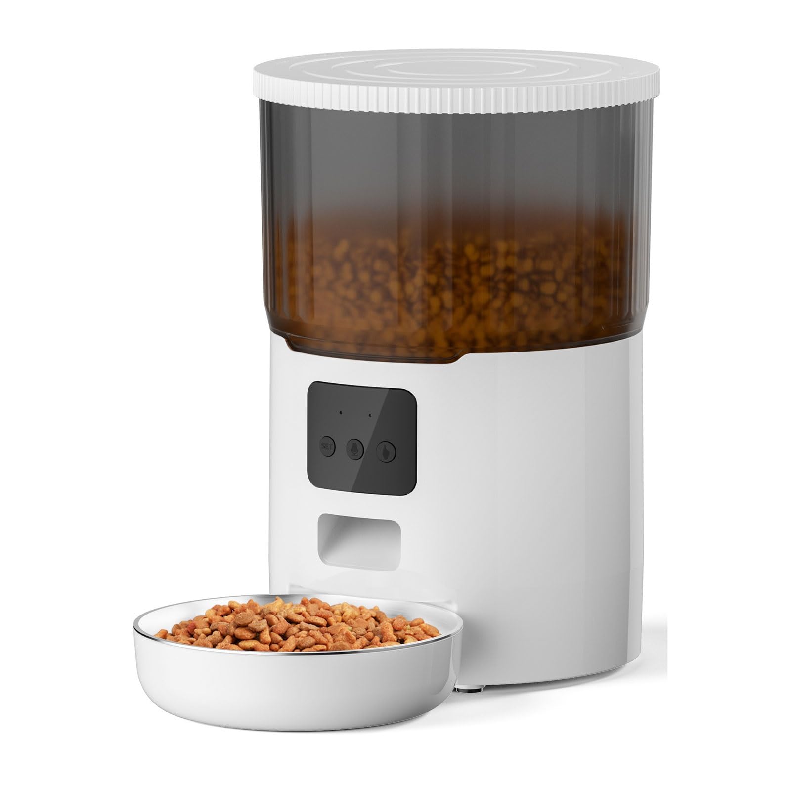 Pet Feeder Pet Smart Feeder 4L Pet Food Dispenser Timed Quantitative Cat and Dog Feeding Machine Compatible with