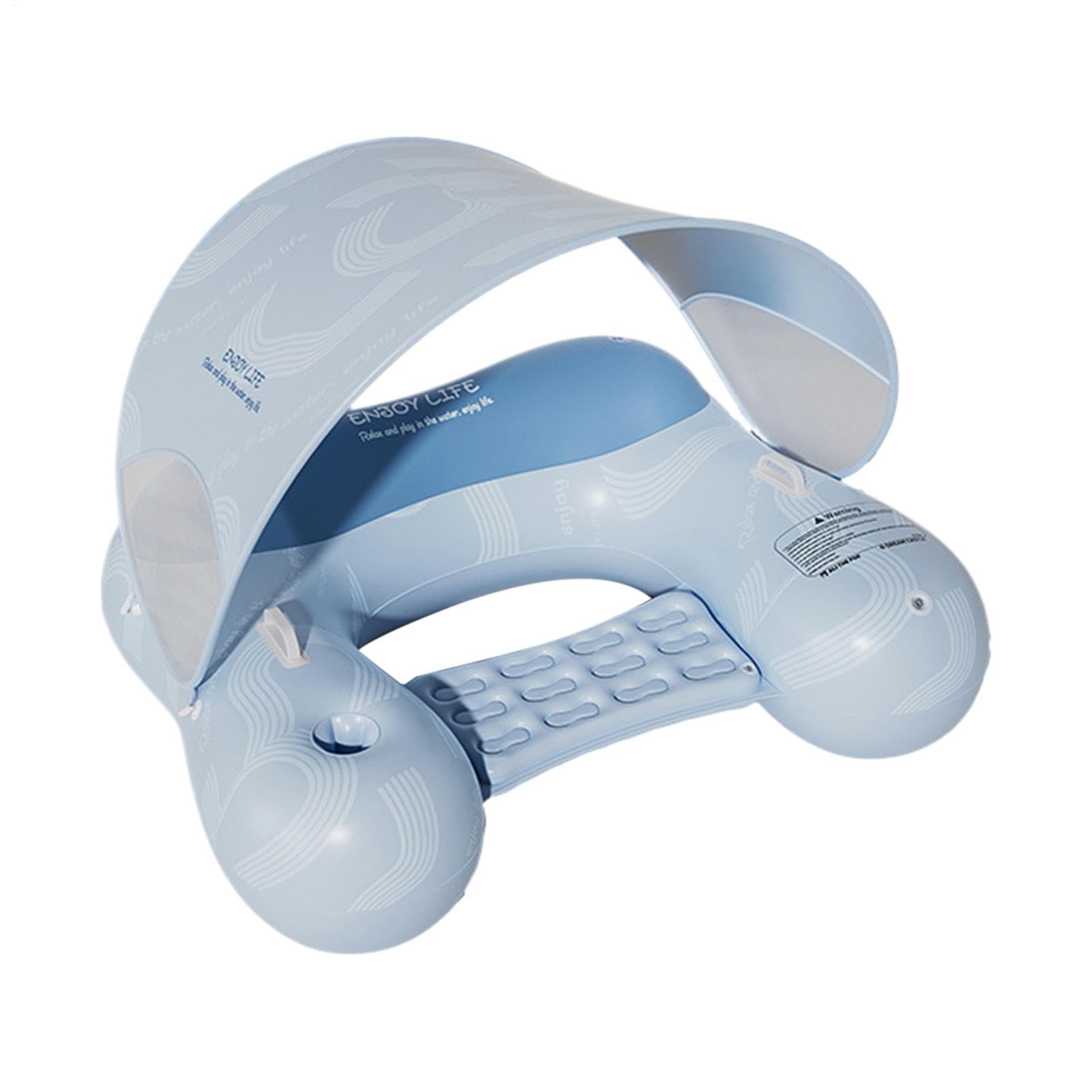 Basenowy leżak pływający z ergonomicznym zagłówkiem
