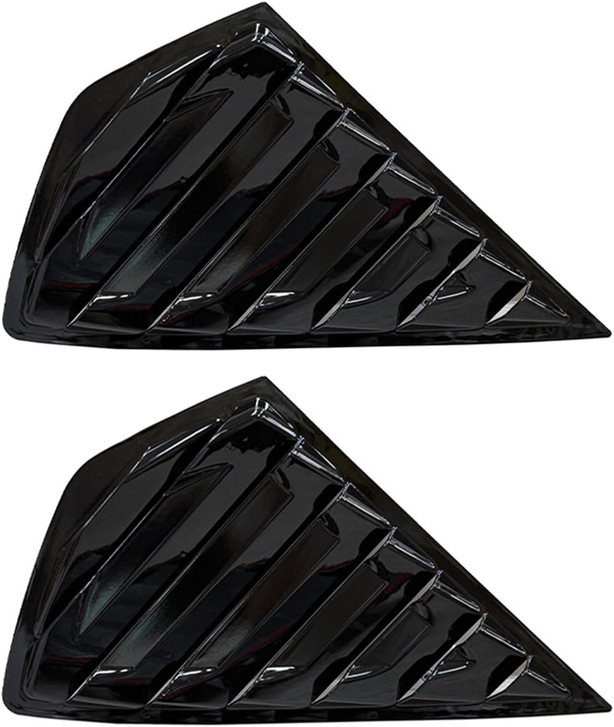 Car Blinds Fit for Toyota Prius 30 Series 2009-2016 Rear Triangle Window Stickers Exterior(Black)