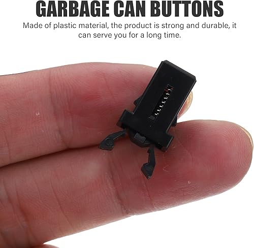 Miniatura 3 de Piezas de prensa de cesta, 50 unidades, cerradura de tapa de bote de basura, autobloqueo, repuesto de captura de basura