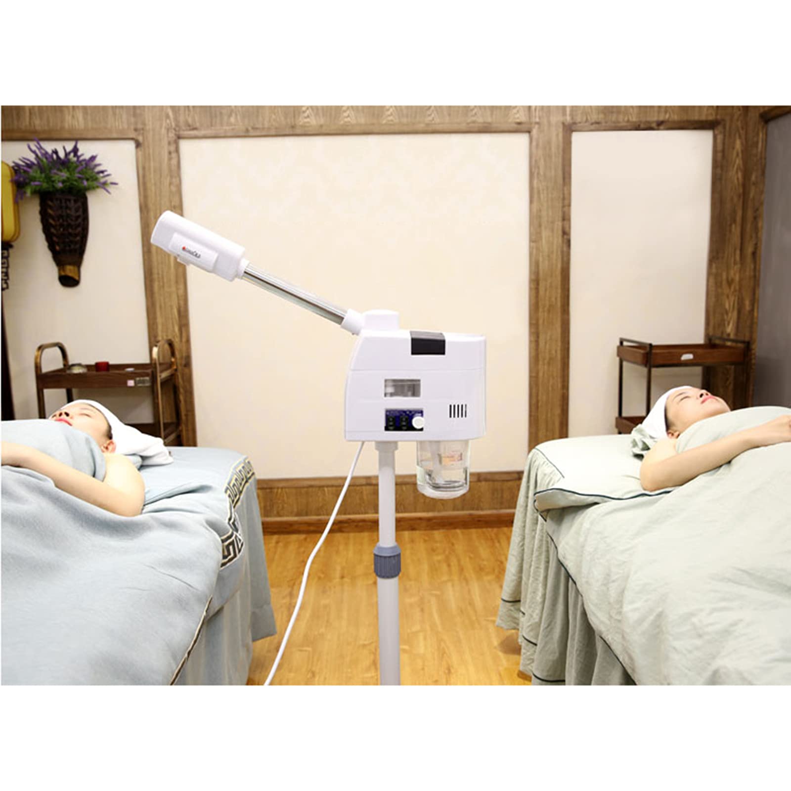 Humidificador para el rostro, apto para salón y hogar, reduce el envejecimiento de la piel, hace que su piel brille y luzca cuidada, altura ajustable