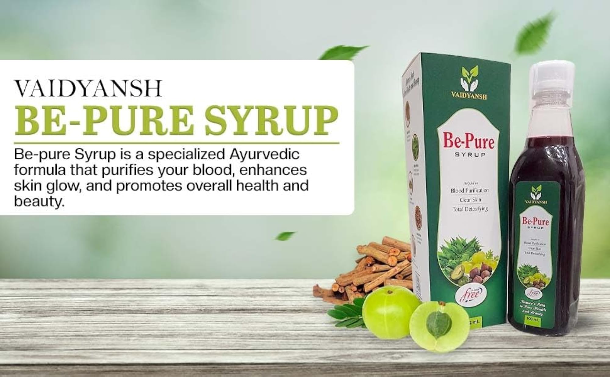 Vaidyansh Be-Pure Syrup for Blood Purification
