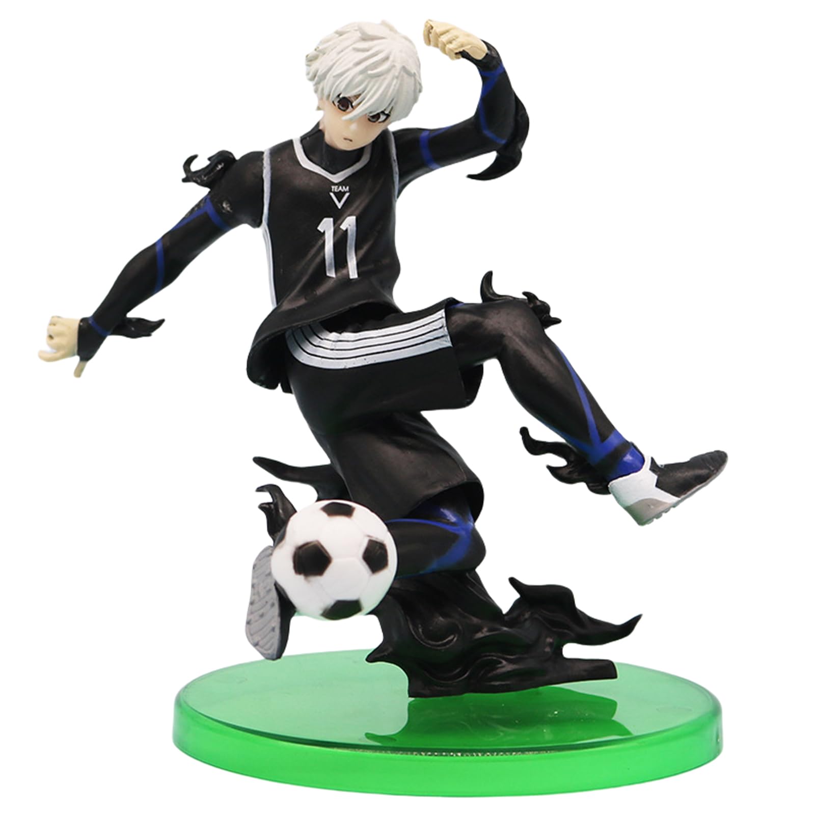 Epitome Blue Lock Anime Figure Seishiro Nagi/Reo Mikage/Isagi Yoichi/Bachira Meguru Action Figures Kicking Position PVC Model Statue Ornaments Desktop Collection Gifts Fans (Seishiro Nagi)