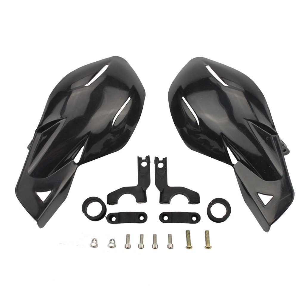 Ediors7/8" Handlebar Hand Brush Guards Protector Handguards Assy for Honda Kawasaki Yamaha Suzuki Motocross Motorcycle Off-road Pit Dirt Bike ATV (Black)