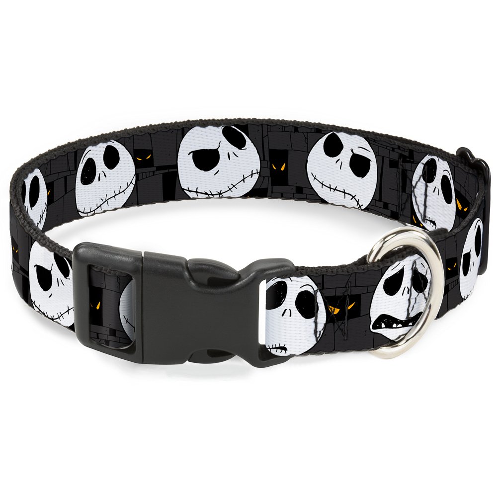 Collar Jack Expresiones gris de Pesadilla Antes de Navidad con clip plástico
