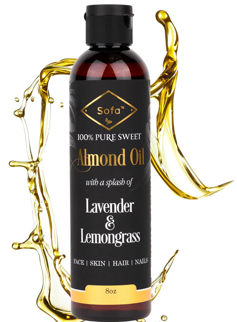 Almond Oil for Skin Body Oil for Women Blend w/Lavender