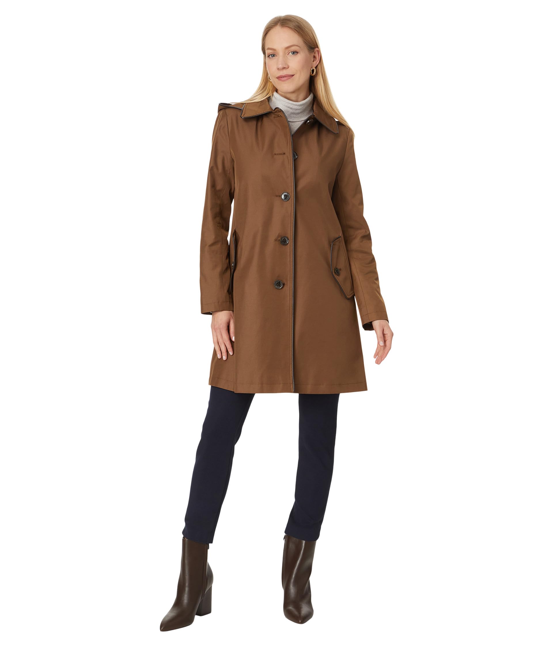 Sb W Faux Leather Trim 34