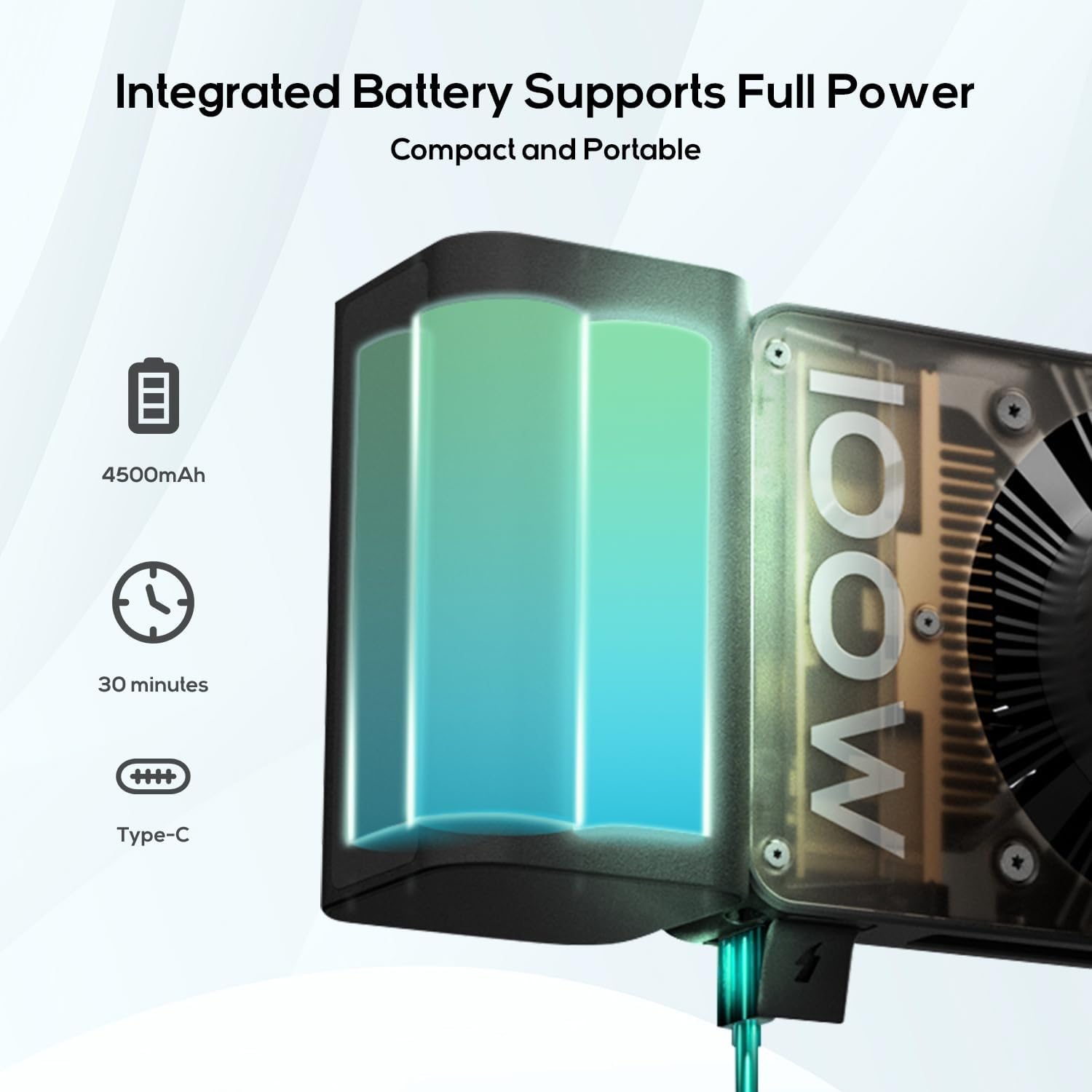 ZHIYUN CINEPEER CX100 luz de vídeo LED de 100 W com bateria