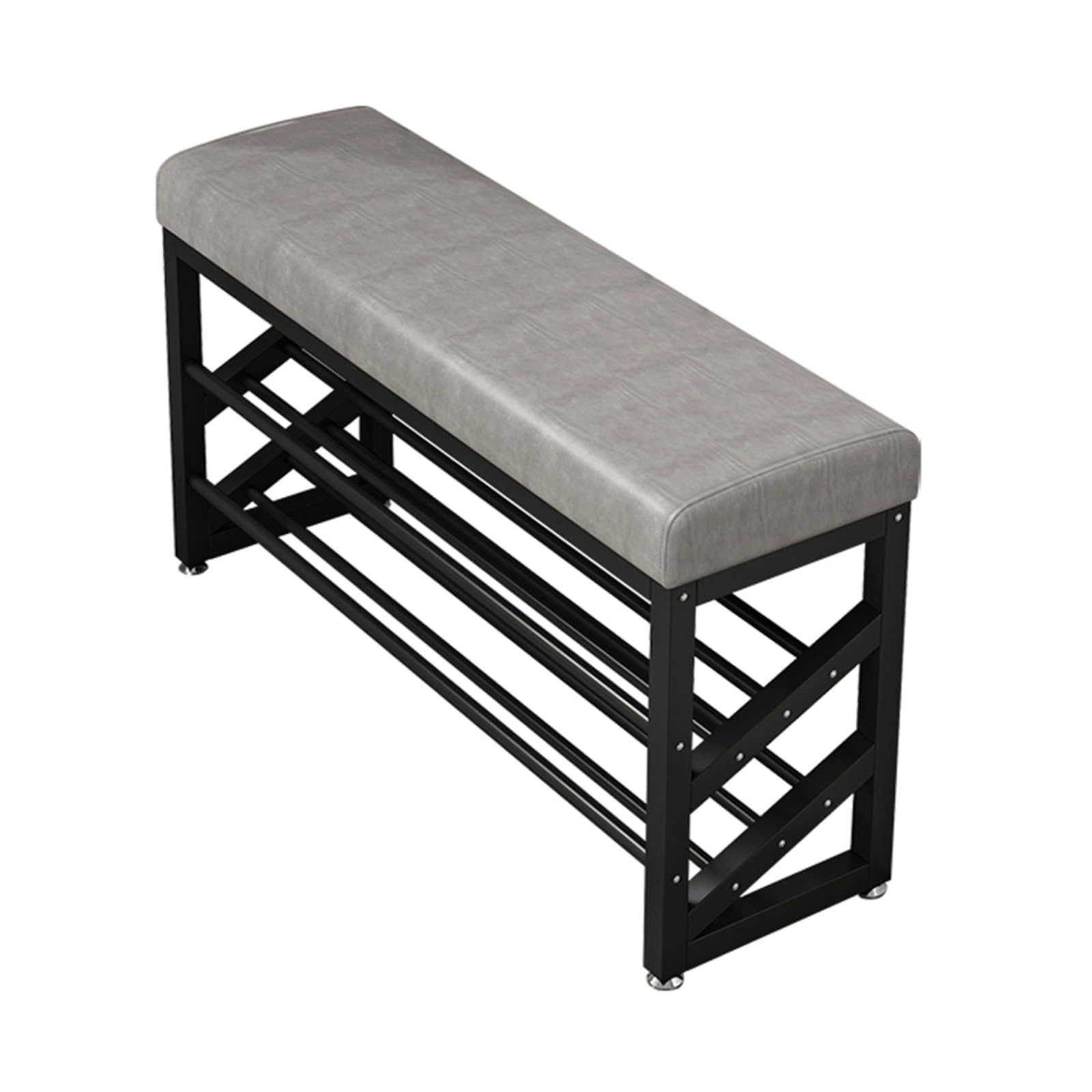 Shoe Changing Stool Shoe Cabinet for Home Entrance Door Stool for Very Narrow Entrance Long Soft Package Integrated Shoe Rack 60 * 20 * 50cm(Gris,60 * 20 * 50cm)