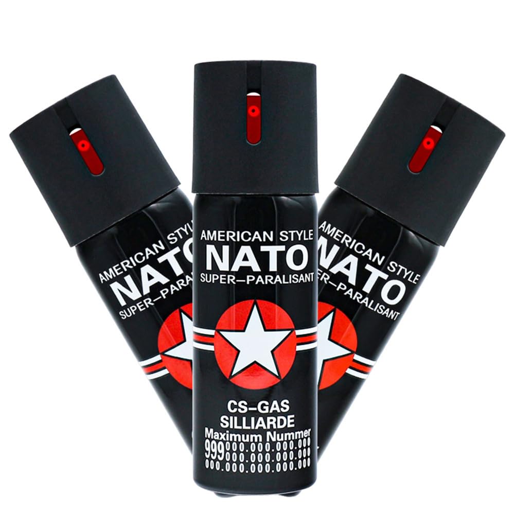 Generic Portable Pepper Spray for Women and Men, Max Strength 12 Feet for Outdoor, Camping Protection (3 Pack)