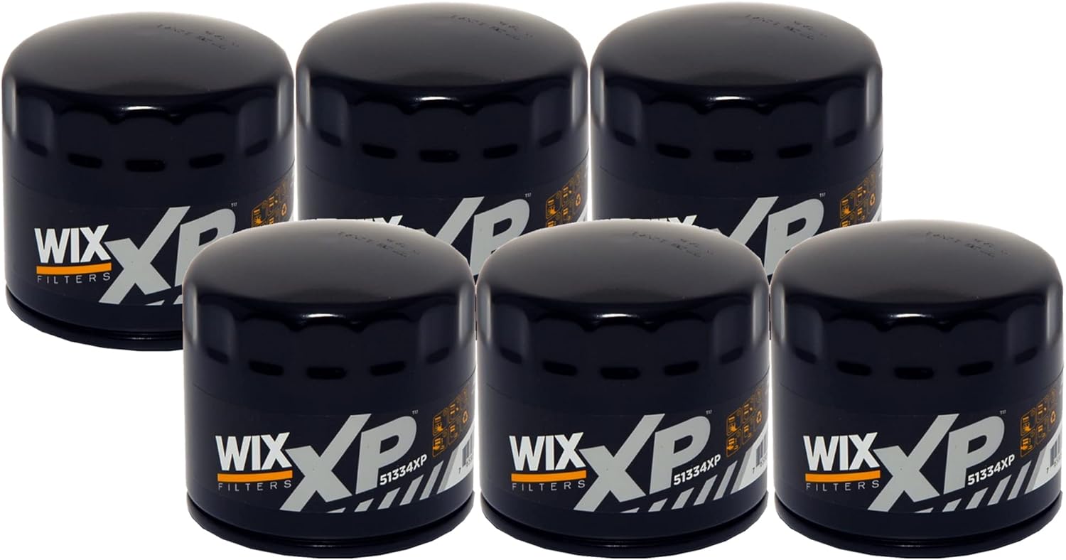 Set of 6 Engine Motor Oil Filters For Acura Buick Chevrolet Dodge Ford Genesis Geo GMC Honda Hyundai Isuzu Kia Mercury Mitsubishi Subaru