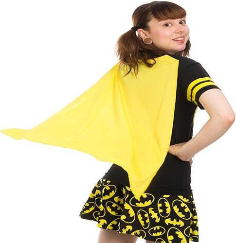 Miniatura 2 de Dc Comics - Disfraz de Batman con licencia gráfica para jóvenes con capa, Negro -