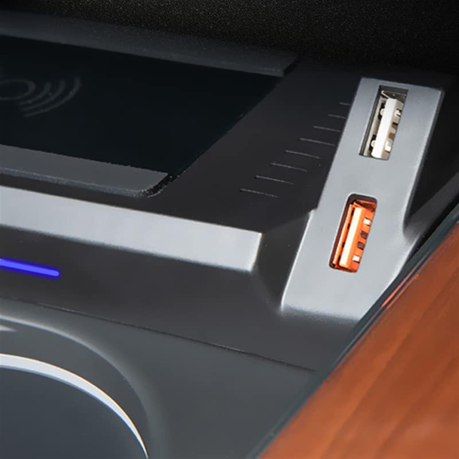Mobilna bezprzewodowa ładowarka samochodowa QI 15 W, do audio, A4 A4L B9 A5 S4 RS4 2017-2022 Modyfikacja wnętrza Mobilny bezprzewodowy panel ładowania Samochodowa płyta ładująca