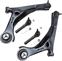 Vista 378 de Detroit Axle - 4 brazos de control de extremo delantero para Nissan Frontier Xterra 2000-2004 Brazos de control inferior y superior con rótulas