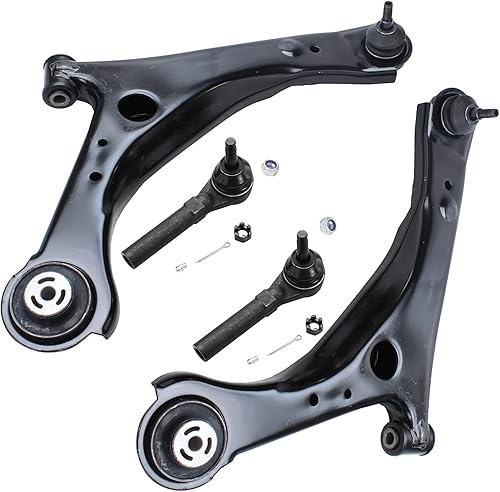 Miniatura 228 de Detroit Axle - Kit de 4 brazos de control delanteros para Chrysler 300 Dodge Challenger Charger Magnum, 2 brazos de control delantero inferiores con