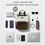 Timeet 15.6 et 17 dans le sac à dos pour ordinateur portable avec USB Port de recharge, réservoir d'eau et transport multifonctionnel Transporter sur sac à dos