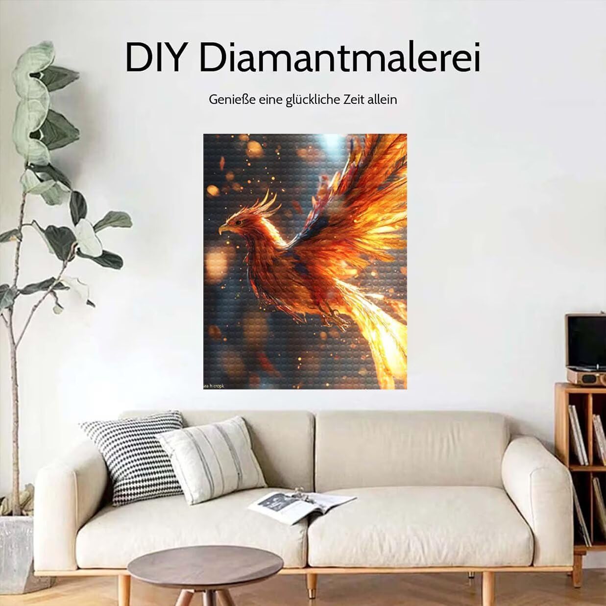 5D DIY AnimalPainting Diament, Żółty Diament Malarstwo dla Dorosłych Początkujących, Kompletny zestaw diamentowy, zestawy sztuki diamentowej Rhinestone Ścieg krzyżykowy Kryształ Malarstwo do Wystrój