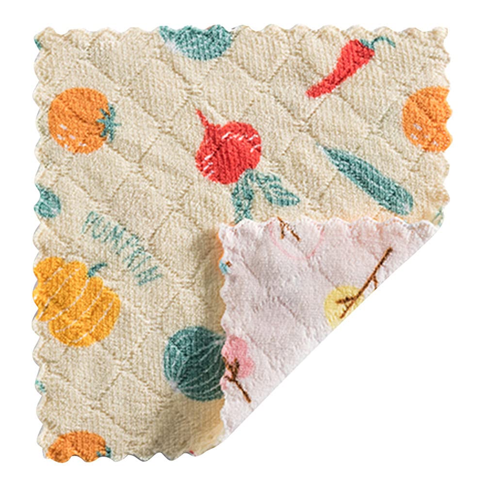 RWRAPS Paño de Limpieza para Herramientas de Cocina, paño de Limpieza para Lavar Platos, Cocina, Doble Cara, súper Absorbente, paño de Cocina, Trapos, Toalla de Lavado (H)