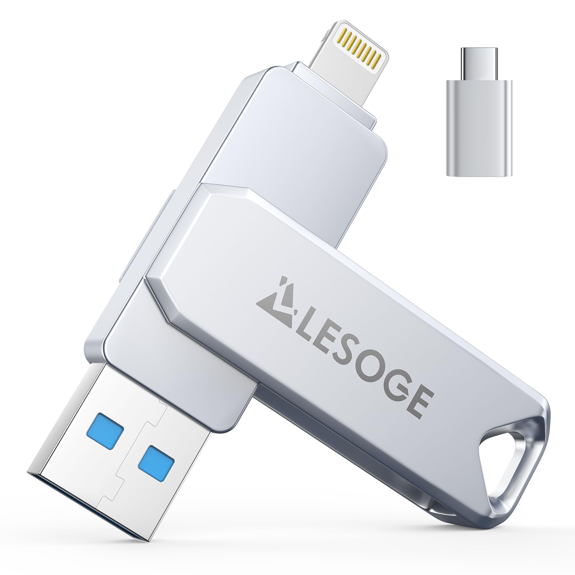 MFi Certified 128GB Flash Drive for iPhone Photo Stick USB Memory