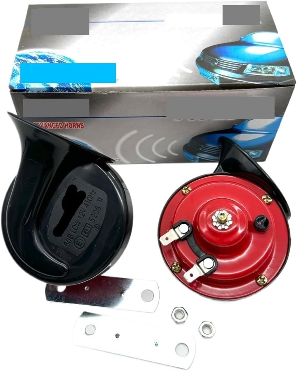 New 12V 300DB Electric Snail Horn High And Low Dual Tone Waterproof For Car And Motorcycle