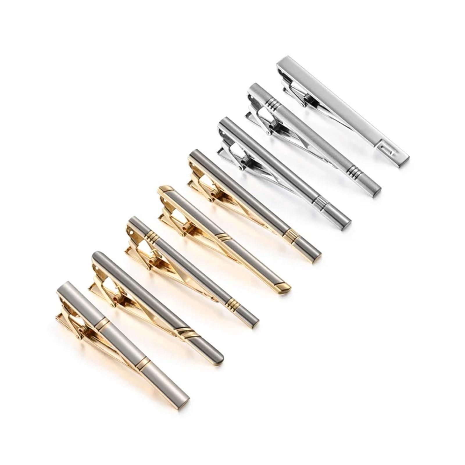 Set di fermacravatta con Scatola for Ospiti Nozze, Regali for Camicia da Uomo, Gemelli Classici, Regalo for Marito, Festa del papà