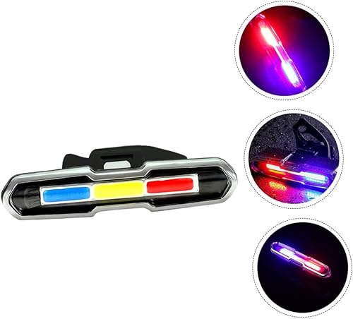 Miniatura 5 de Luz trasera para bicicleta de montaña recargable por USB con LED superbrillantes, lámpara de advertencia de seguridad para montar por la noche,
