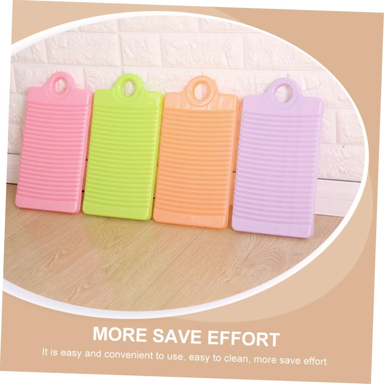 Washboard, Mini Plastic Slip Laundry Hand Washing Thickened for Easy Use