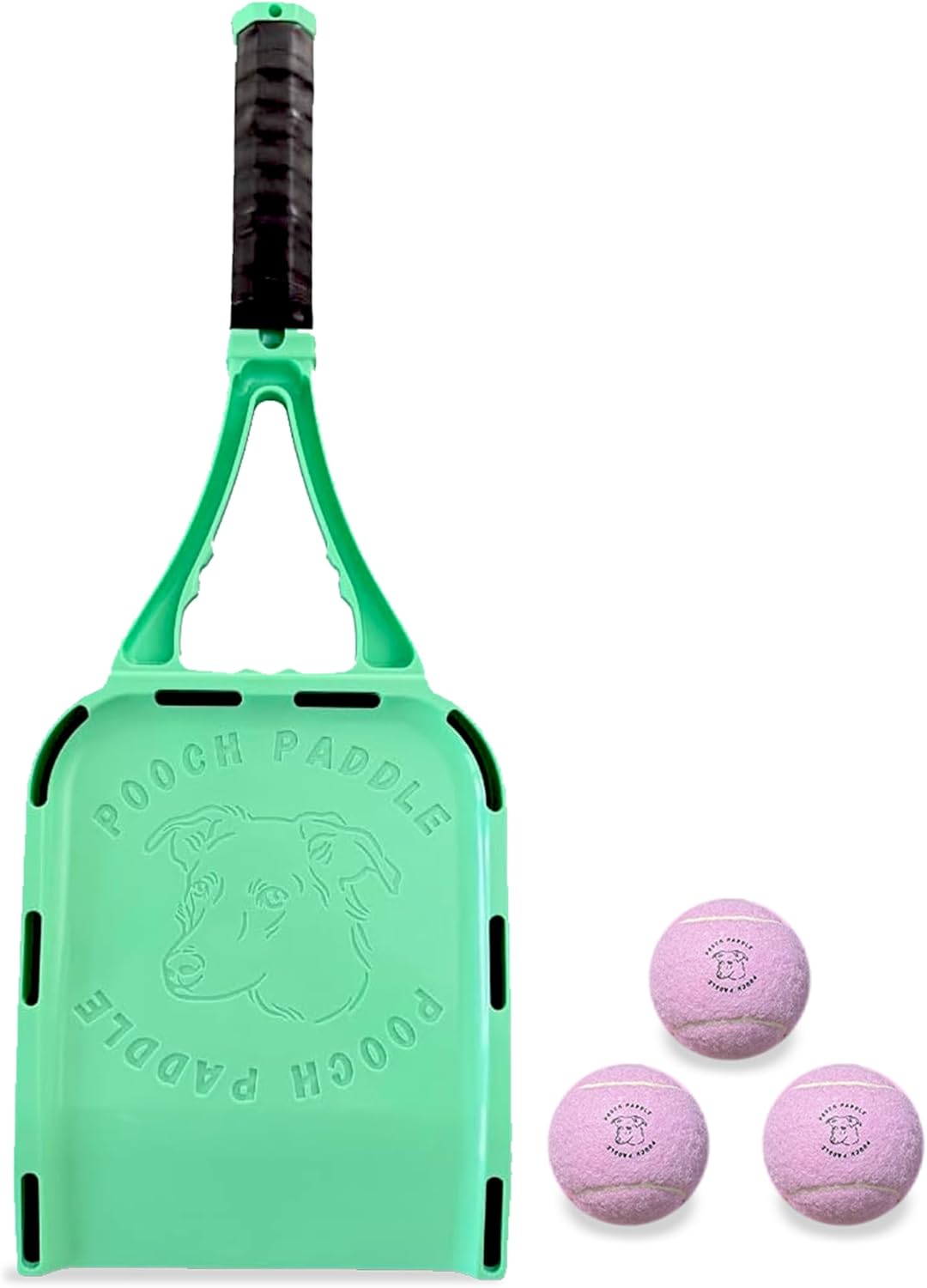 Dog Ball Launcher with 3 Balls - Long-Distance Ball Thrower for Dogs with Ergonomic Grip & 3 Durable Balls – Hands-Free Pickup, Slobber-Free Play for Park, Beach & Backyard - Image 1 of 9