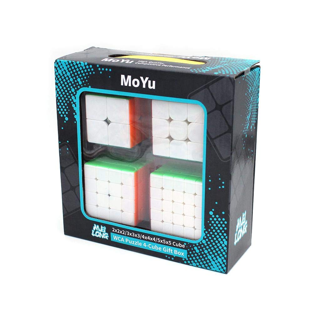 Cubelelo Mofang Jiaoshi 2x2 3x3 4x4 & 5x5 Cube Stickerless Combo Speedcube Magic Puzzle Toy