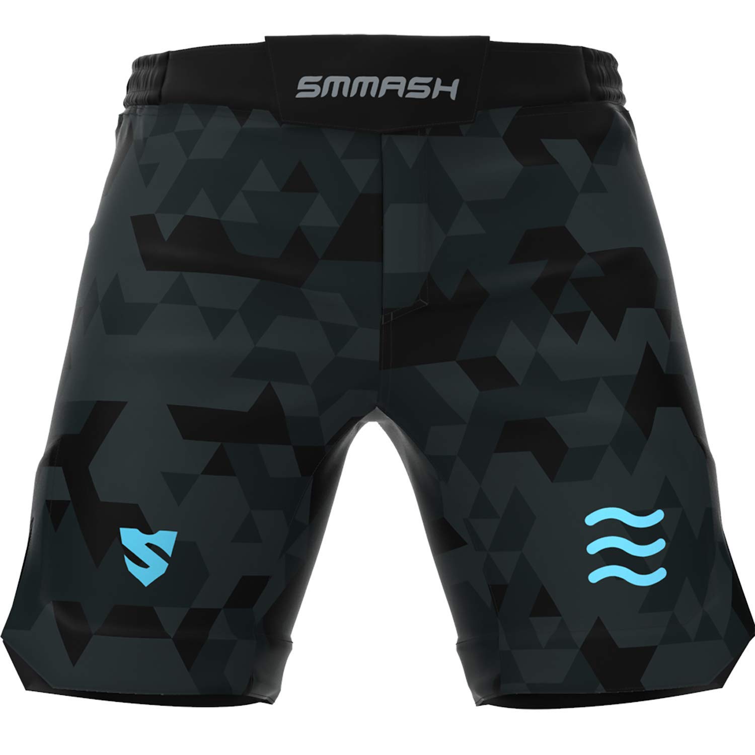 SMMASH Short D'entraînement Sport pour Homme Pantalon De Boxe Thaibox Muay Thai MMA Gym Fitness Respirant Fermeture Velcro Résistant Ultraléger