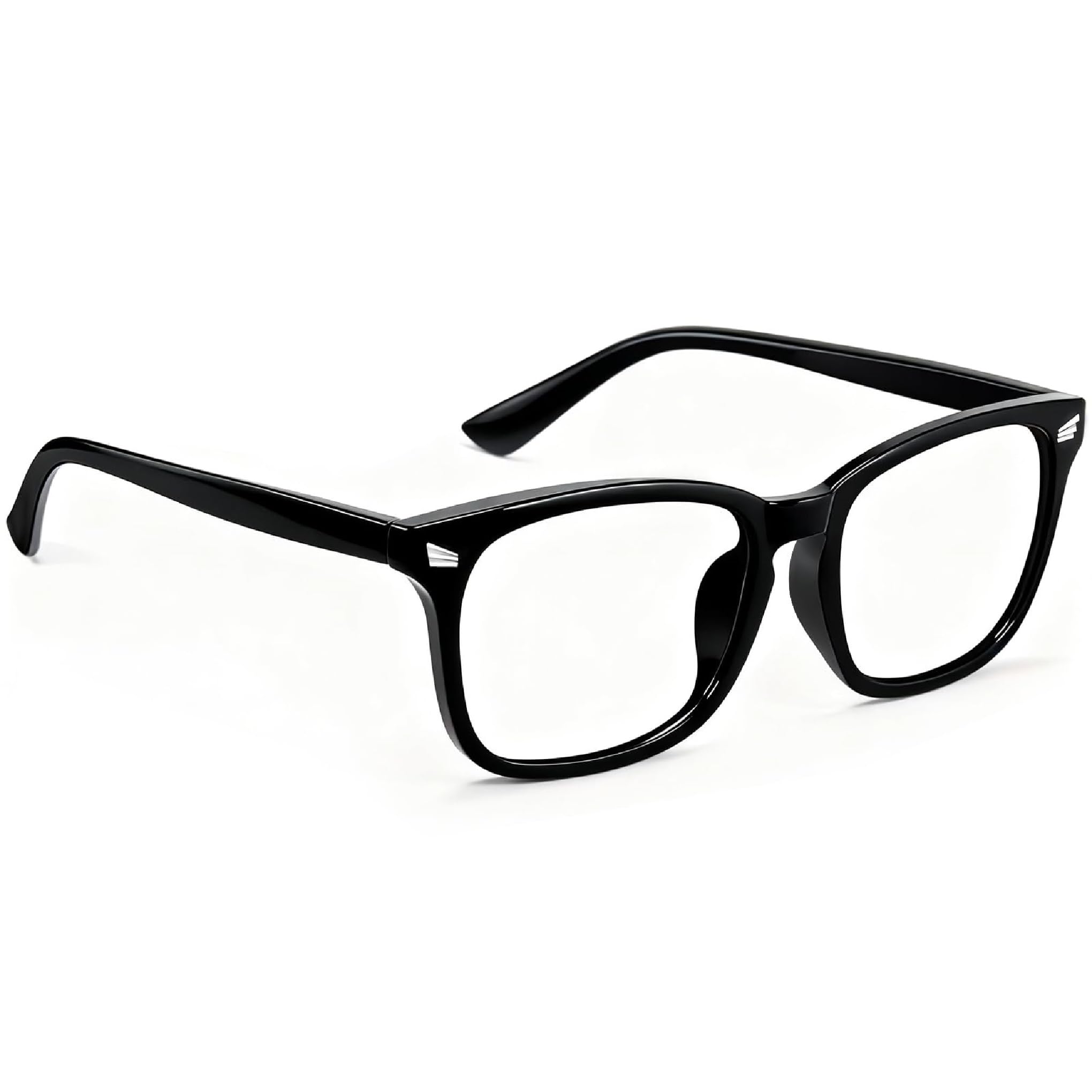 IFLASH Blue Light Blocking Glasses Gaming Filter Transparent Square Eyeglasses for Eye Protection Men Women, Computer/Tablet/Laptop/Mobile/TV, Anti-blue & Anti eyestrain