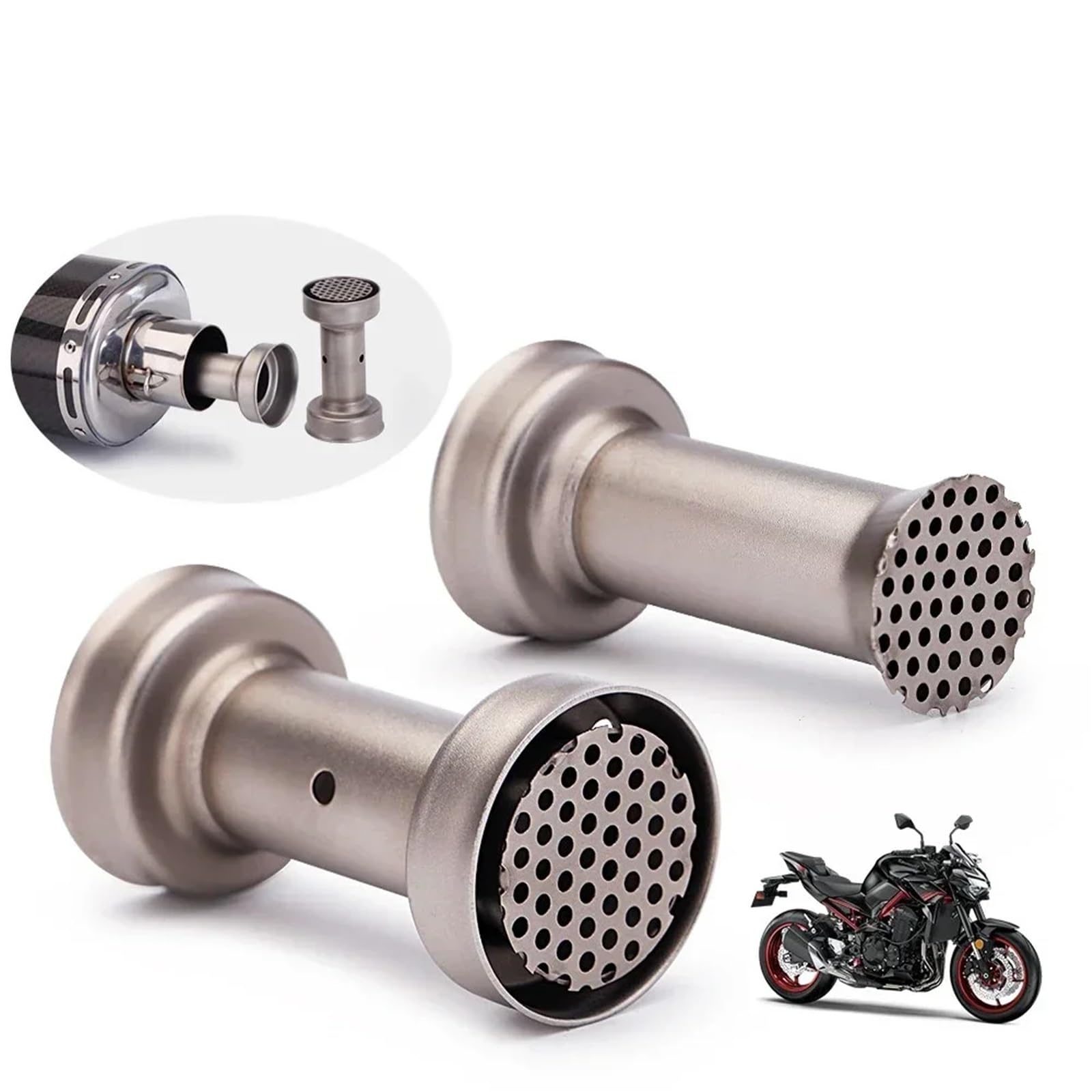 51MM Uniwersalny tłumik wydechowy motocykla Katalizator DB Killer Cichy Pit Bike Escape Moto eindpijpenuitlaatdemper