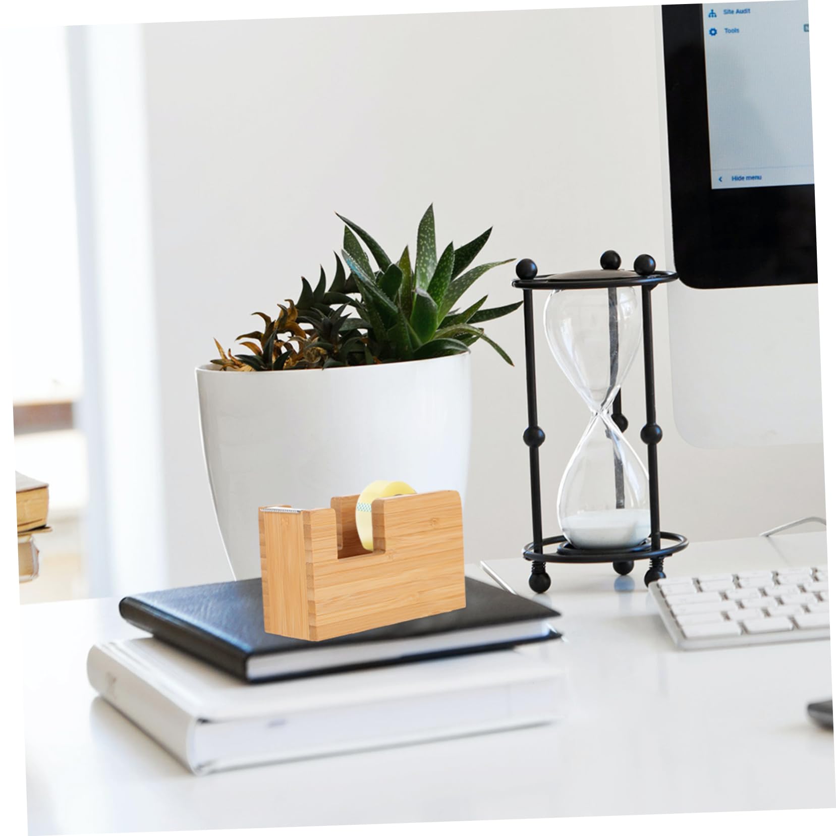 ARTIBETTER 2 Pezzi Dispenser per Nastro Adesivo Portatile Scrivania per Nastro Adesivo Utensile per Ufficio e Casa Facile Trasportare e Riporre